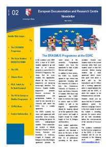 April[removed]European Documentation and Research Centre Newsletter