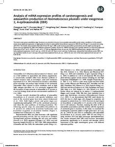 Carotenoids / Haematococcus pluvialis / Brassinosteroid / Matter / Pluvialis / Haematococcus / Alcohols / Chemistry / Astaxanthin