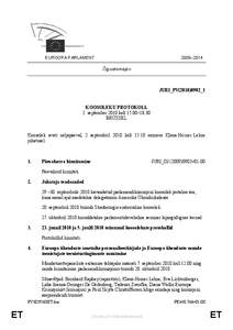 2009–2014  EUROOPA PARLAMENT Õiguskomisjon  JURI_PV(2010)0902_1