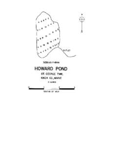 HOWARD POND St. George Twp., Knox County U.S.G.S. Friendship, Maine Fishes Minnows Golden shiner