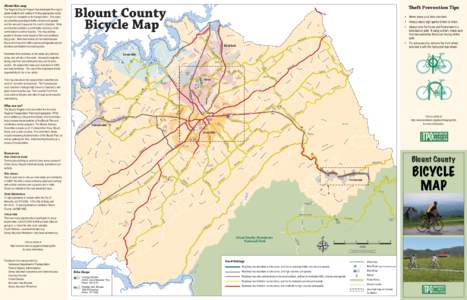 Blount County Bicycle Map • Never leave your bike unlocked. d nR