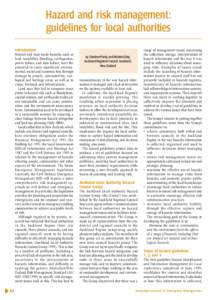 Risk management / Emergency management / Actuarial science / Occupational safety and health / Hazard / Building Safer Communities. Risk Governance /  Spatial Planning and Responses to Natural Hazards / Management / Risk / Safety