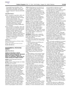 Federal Register / Vol. 77, No[removed]Friday, August 31, [removed]Notices Oceanside/Camp Pendleton, New Information, San Diego County, CA, Comment Period Ends: [removed], Contact: Manuel E. Sanchez 619–699– 7336.