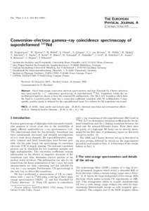 Eur. Phys. J. A 1, 359–THE EUROPEAN PHYSICAL JOURNAL A c Springer-Verlag 1998 °