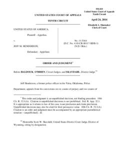 UNITED STATES COURT OF APPEALS  FILED United States Court of Appeals Tenth Circuit