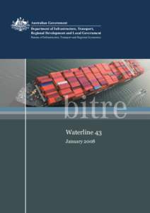 Australian Government Department of Infrastructure, Transport, Regional Development and Local Government Bureau of Infrastructure, Transport and Regional Economics  Waterline 43