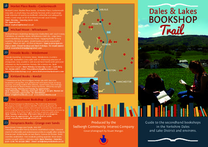 Sedbergh / Cumbria / Lake District / Borders Group / Book town / Counties of England / Civil parishes in Cumbria / Geography of England