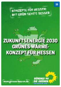 15  ZUKUNFTSENERGIE 2030 Grünes Wärmekonzept Für Hessen  Hessen braucht neue Antworten auf die wichtigen gesellschaftlichen Fragen