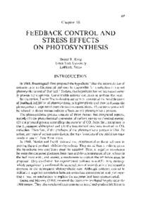 227  Chapter 18 FEEDBACK CONTROL AND STRESS EFFECTS