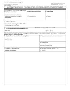 RECIPIENT NAME:Massachusetts Technology Park OMB CONTROL NUMBER: [removed]EXPIRATION DATE: [removed]AWARD NUMBER: NT10BIX5570070 DATE: [removed]