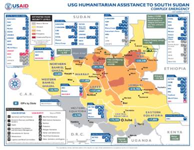 [removed]USG Humanitarian Assistance to South Sudan - Complex Emergency - Map copy