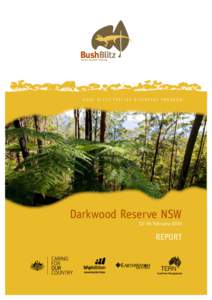 Bush Blitz Species Discovery Program  Darkwood Reserve NSW 12–16 February 2010