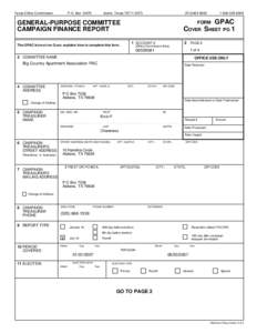 Texas Ethics Commission  P.O. Box[removed]Austin, Texas[removed]