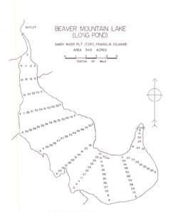 BEAVER MOUNTAIN LAKE (LONG POND) SANDY RIVER PL T. (T2RI), AREA  I·