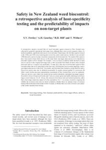 Proceedings of the XI International Symposium on Biological Control of Weeds