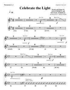 FinaleCELEBRATE THE LIGHT-PS - Percussion 1, 2]