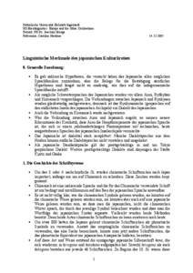 Katholische Universität Eichstätt-Ingolstadt HS Eurolinguistics: Europe and the Other Civilisations Dozent: PD.Dr. Joachim Grzega