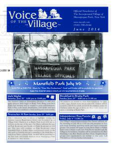 Official Newsletter of The Incorporated Village of Massapequa Park, New York www.masspk.com[removed]