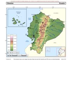 Document is provided for sample purposes only. Content is not updated and should not be used for traveler counseling.  Elevation		 Ecuador 83°W  81°W