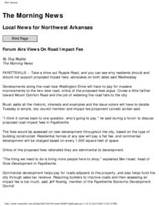Print Version  The Morning News Local News for Northwest Arkansas Print Page