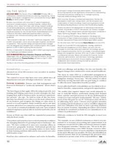 THE ZWEIG LETTER | APRIL 1, 2013, ISSUE[removed]ON THE M OV E Leo A Daly hires: The Denver office of LEO A DALY (Omaha, NE), a 1,000-person international architecture, planning, engineering, interior design, and program ma