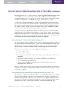 Government / Office of the Taxpayer Advocate / Income tax in the United States / Nina E. Olson / Tax return / Preparer Tax Identification Number / Tax preparation / Public administration / Economy of the United States / Taxation in the United States / Internal Revenue Service / Revenue services