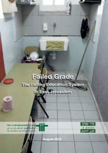 1  The publication of this report was supported by the Royal Norwegian Embassy in Tel Aviv. The contents of this report are the sole responsibility The Association for Civil Rights in Israel and Ir amim; and can in no w