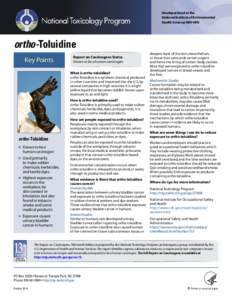 National Toxicology Program 13th Report on Carcinogens_ortho-Toluidine_508