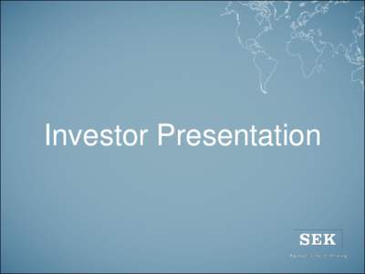 Investor Presentation Q4 2013 March 2014