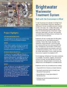 DRAFT  Brightwater Wastewater Treatment System