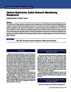 Fiber-optic communications / OSI protocols / Electronics / Fiber optics / Submarine communications cable / Wavelength-division multiplexing / Element management system / Submarine branching unit / Optical fiber / Telecommunications / Multiplexing / Technology