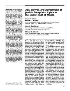 FISHERY BULLETIN/U S DEPT OF COMMERCE NATIONAL OCEANIC AND ATMOSPHERIC ADMINISTRATION NATIONAL MARINE FISHERIES SERVICE V.90