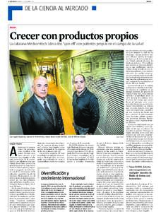 LA VANGUARDIA DOMINGO, 23 NOVIEMBREDINERO 11 DE LA CIENCIA AL MERCADO m