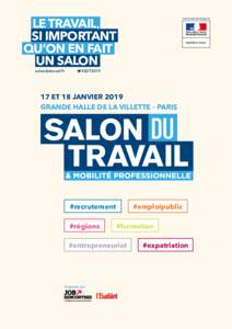 LE TRAVAIL, SI IMPORTANT QU’ON EN FAIT UN SALON salondutravail.fr