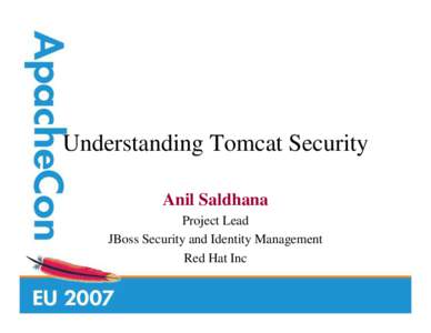 Apache Tomcat / JBoss application server / Authenticator / Java enterprise platform / Software / Computing