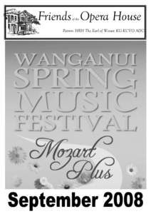 Wolfgang Amadeus Mozart / Johnny Cash / Franz Schubert / Music / Classical music / Royal Wanganui Opera House