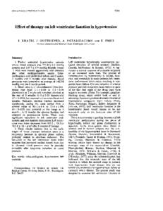 435s  Clinical Science[removed],435s439s Effect of therapy on left ventricular function in hypertension