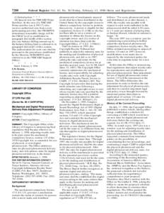 7288  Federal Register / Vol. 63, No[removed]Friday, February 13, [removed]Rules and Regulations (1) Introduction. * * * (D) Special rule for TRICARE Prime