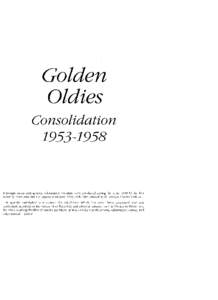 Golden  Oldies Consolidation