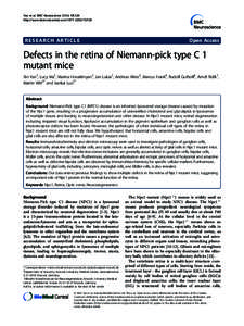 Histology / Visual system / Retina amacrine cell / NPC1 / Inner nuclear layer / Retina / Outer plexiform layer / Ganglion cell layer / Inner plexiform layer / Anatomy / Biology / Neurons