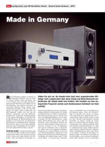Test Lautsprecher und CD-Verstärker-Kombi · Schnell Audio Brubeck + EPX  Made in Germany R