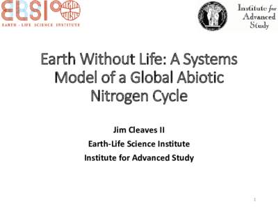 Earth Without Life: A Systems Model of a Global Abiotic Nitrogen Cycle