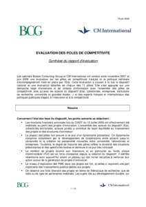 synthèse BCG-CMI évaluation des pôles