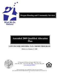 LIHTC QUALIFIED ALLOCATION PLAN