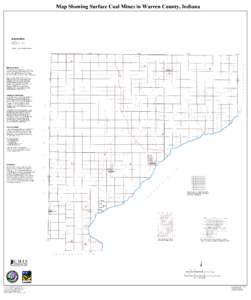 Map Showing Surface Coal Mines in Warren County, Indiana  Explanation