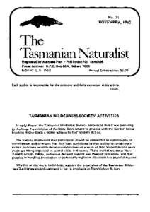 Activism / The Wilderness Society / Wilderness / Nonviolence / Tasmanian Wilderness / Tasmania / Geography of Australia / South West Tasmania