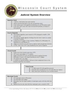 Media handout: Judicial overview