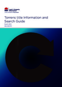 Torrens title Information and Search Guide March 2013 ISSN[removed]  Torrens title Information and Search Guide