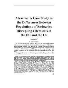 Atrazine: A Case Study in the Differences Between Regulations of Endocrine