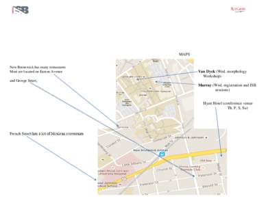 MAPS New Brunswick has many restaurants Most are located on Easton Avenue Van Dyck (Wed. morphology Workshop)